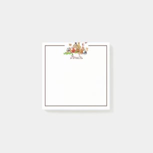 Personalised Kid's animals  Post-it Notes