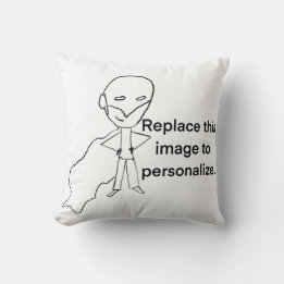 Personalised Kids Art Family Friends Photo Cushion