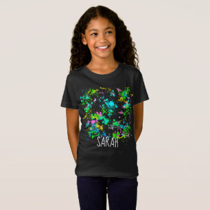 Personalised kids artist paint splatter shirt