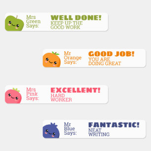 Personalised Kids Award stickers