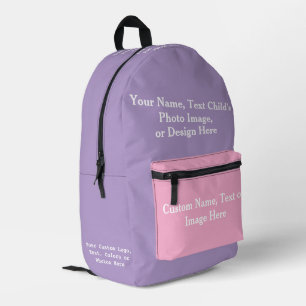 Personalised Kids Backpack, Child's Name Preschool Printed Backpack