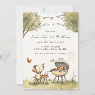 Personalised kids BBQ birthday Template