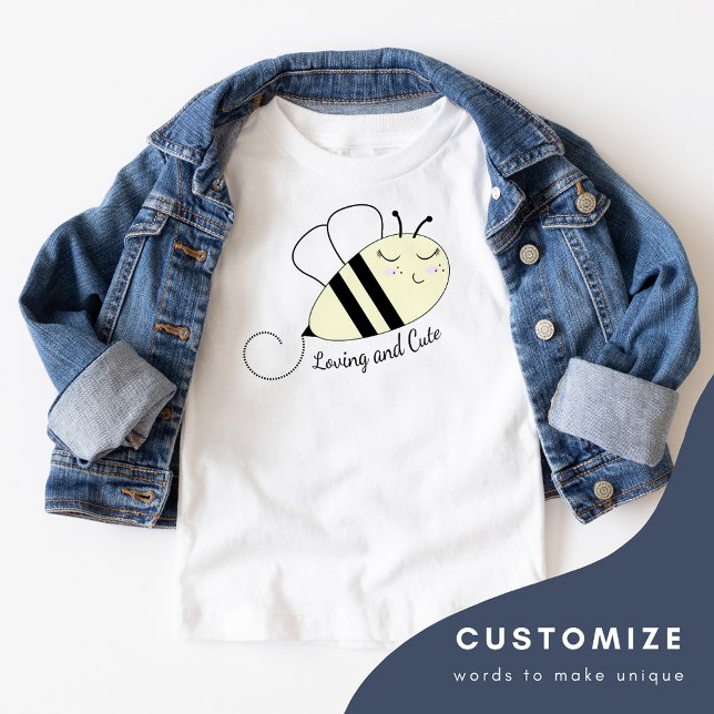 Personalised Kids Bee T-Shirt (Creator Uploaded)