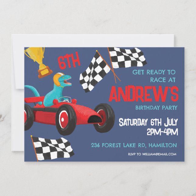 Personalised Kids Birthday Party Invitation (Front)