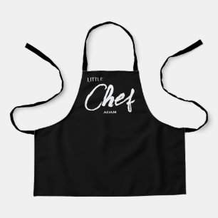 Personalised Kid's Chef Apron   Modern Black