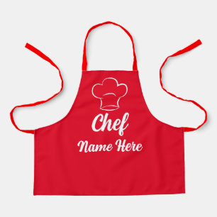 Personalised Kids Children Chef Name Custom Baking Apron