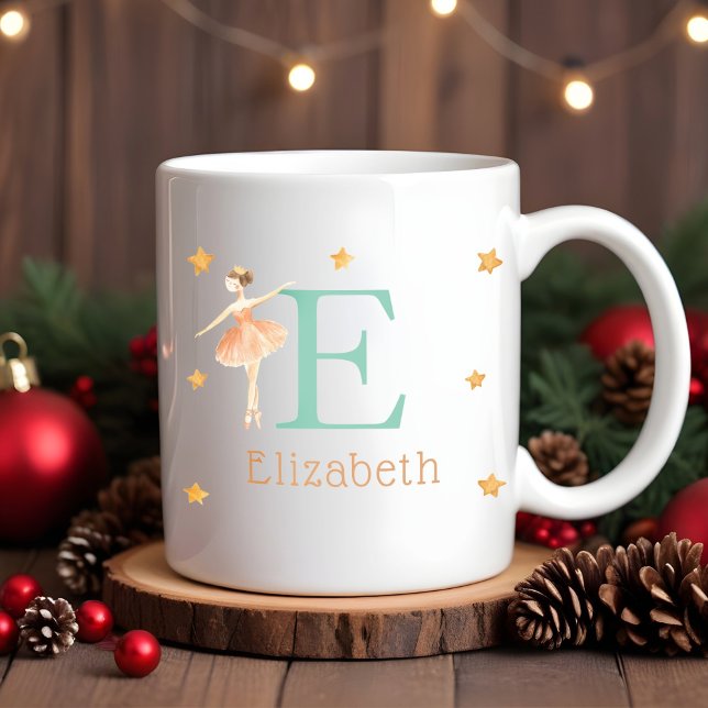 Personalised Kids Christmas ballerina Hot Coco Mug (Creator Uploaded)