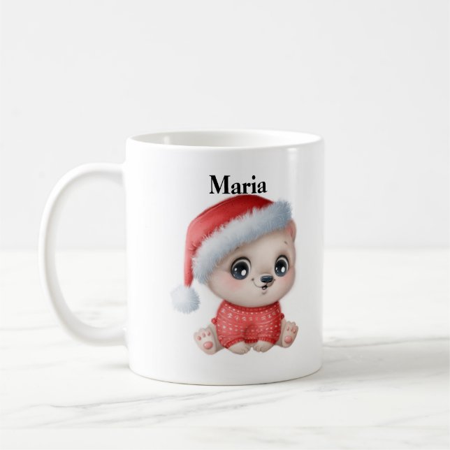 Personalised Kids Christmas  Coffee Mug (Left)