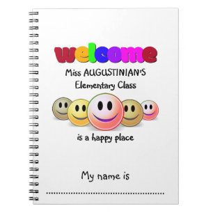 Personalised Kids Classroom Notebook