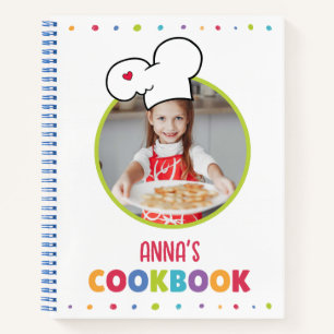 Personalised Kids Cookbook (Your Photo) Notebook