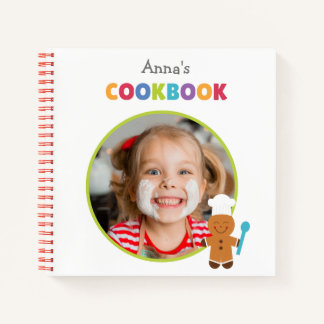 Personalised Kids Cookbook (Your Photo)  Notebook