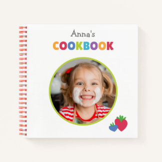 Personalised Kids Cookbook (Your Photo)  Notebook