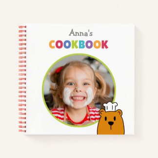 Personalised Kids Cookbook (Your Photo)  Notebook