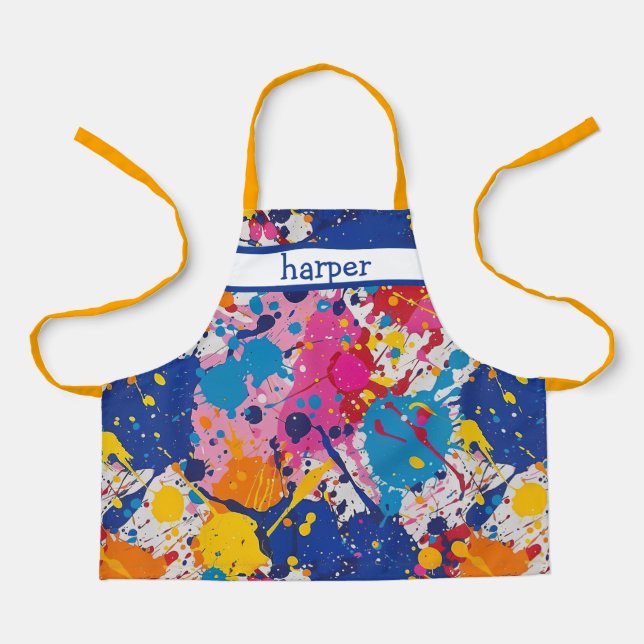 Personalised Kids Craft Apron (Front)