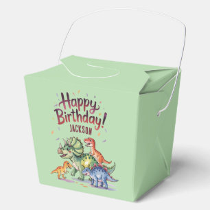 Personalised Kids Dinosaur Birthday  Favour Box