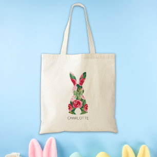 Personalised Kids Easter Bunny Tote Bag for Girls