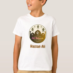 Personalised Kids Eid Mubarak 2026 T-Shirt
