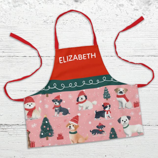 Personalised Kids Festive Christmas Baking  Apron (Creator Uploaded)