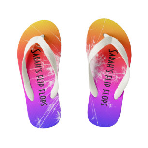 personalised kids flip flop thongs
