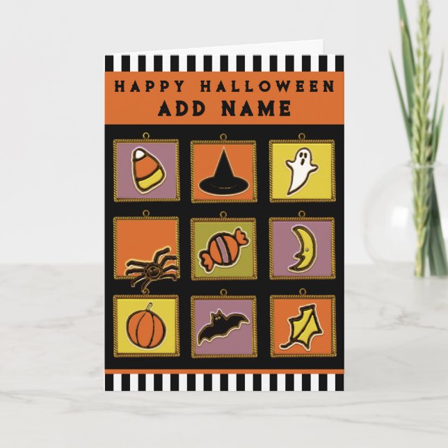 Personalised Kid's Halloween Card (Front)