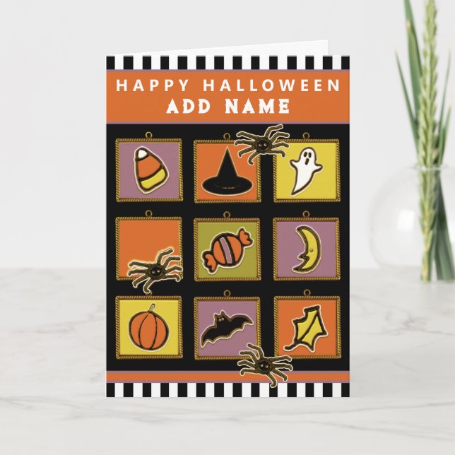 Personalised Kids Halloween Card (Front)