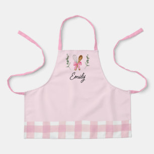 Personalised Kids Kitchen Pink Little Baker Apron
