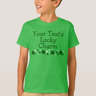 Personalised Kid's Lucky Charm St. Patrick's Day T-Shirt