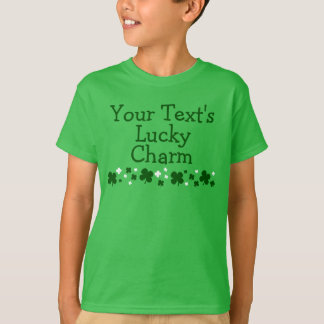 Personalised Kid's Lucky Charm St. Patrick's Day T-Shirt