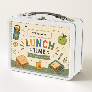 Personalised Kids Lunch Box | Lunch Time