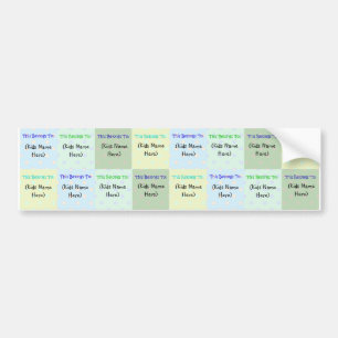 Personalised Kids Name Labels; Waterproof Stickers