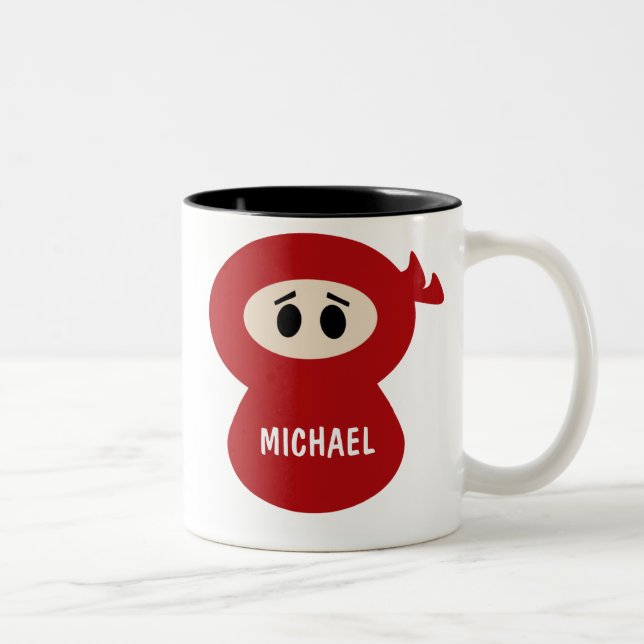 Personalised Kids Ninja Mug (Right)