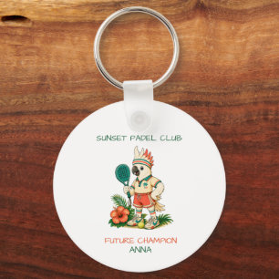Personalised Kids Padel Backpack Keychain Custom