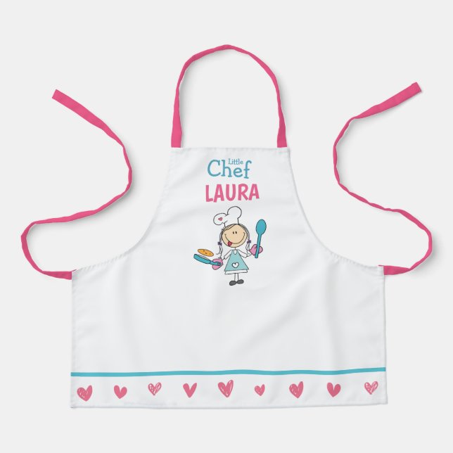 Personalised Kids Pancake Chef Apron (Front)