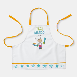 Personalised Kids Pancake Chef Apron With Stars