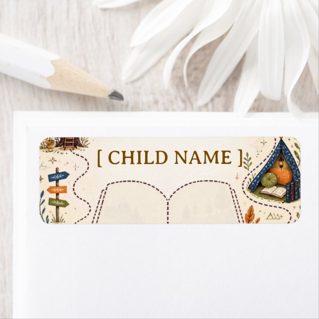 Personalised Kids Reading Bookplate (Insitu)