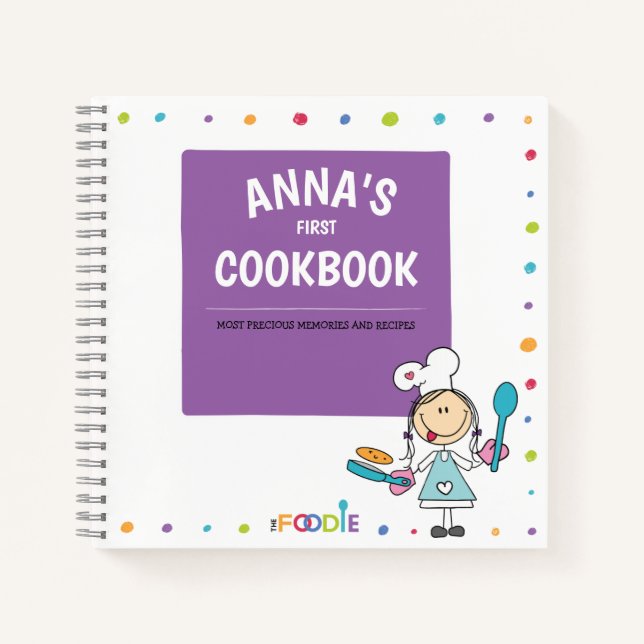 Personalised Kids Recipe Book (Front)