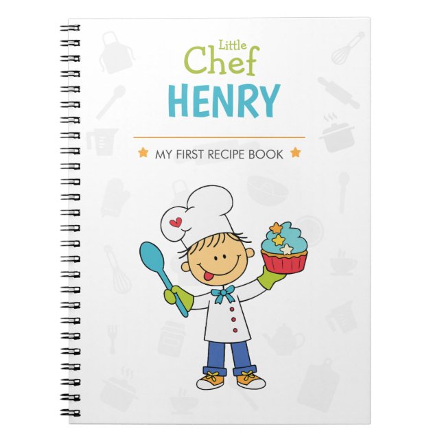 Personalised Kids Recipe Notebook (Front)