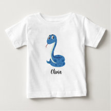 Personalised Kids Snakes Girls Baby T-Shirt