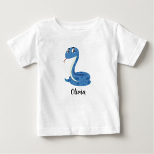 Personalised Kids Snakes Girls Baby T-Shirt