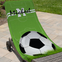 Personalised Kids Soccer Football Monogram