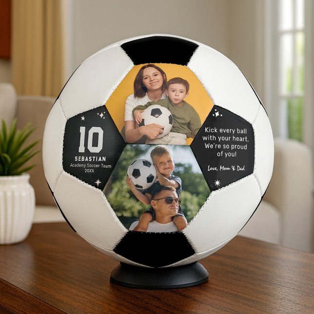 Personalised Kids Soccer Photo and Custom Message Football (Creator Uploaded)