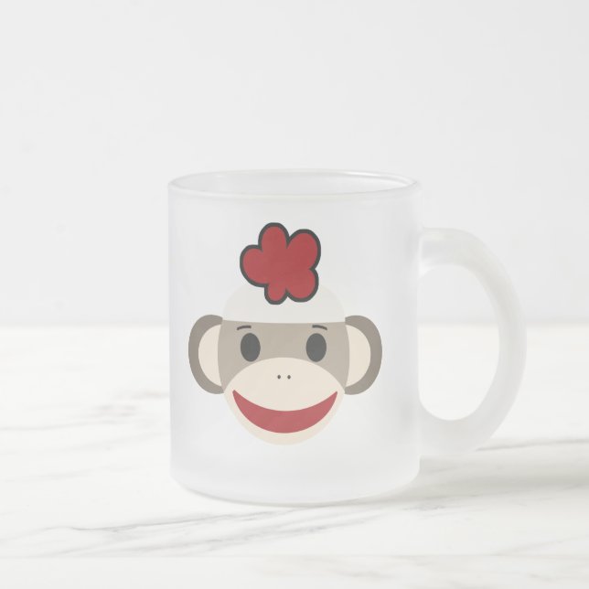 Personalised Kids Sock Monkey Mug (Right)