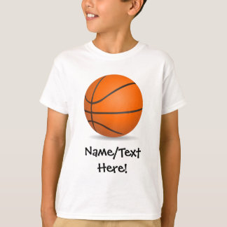 Personalised Kid's Sports Basketball Sunny Day T-Shirt