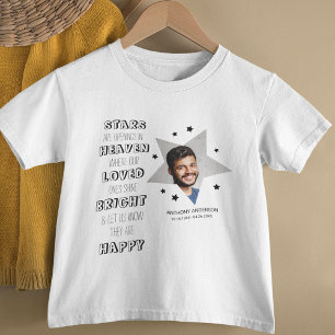 Personalised Kids Star Photo Memorial T-Shirt