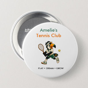 Personalised Kids Tennis Backpack Pin Custom Name