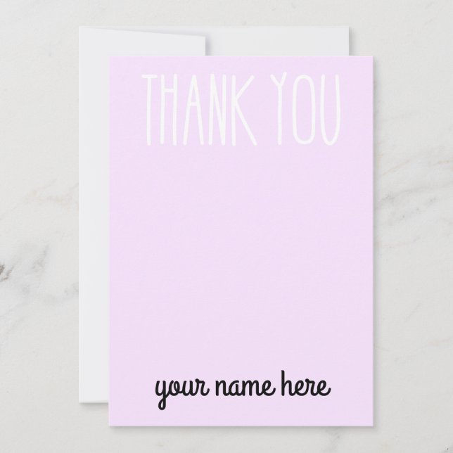 Personalised Kids Thank You Cards (Front)