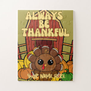 Personalised Kids Thanksgiving Puzzle