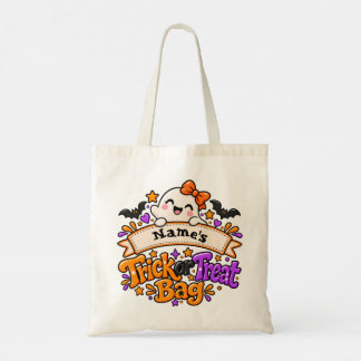 Personalised Kids Trick or Treat Halloween Tot Bag