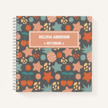 Personalised Kids Tropical Fruits & Stars Pattern