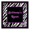 Personalised Kids Wall Decor - Zebra & Purple